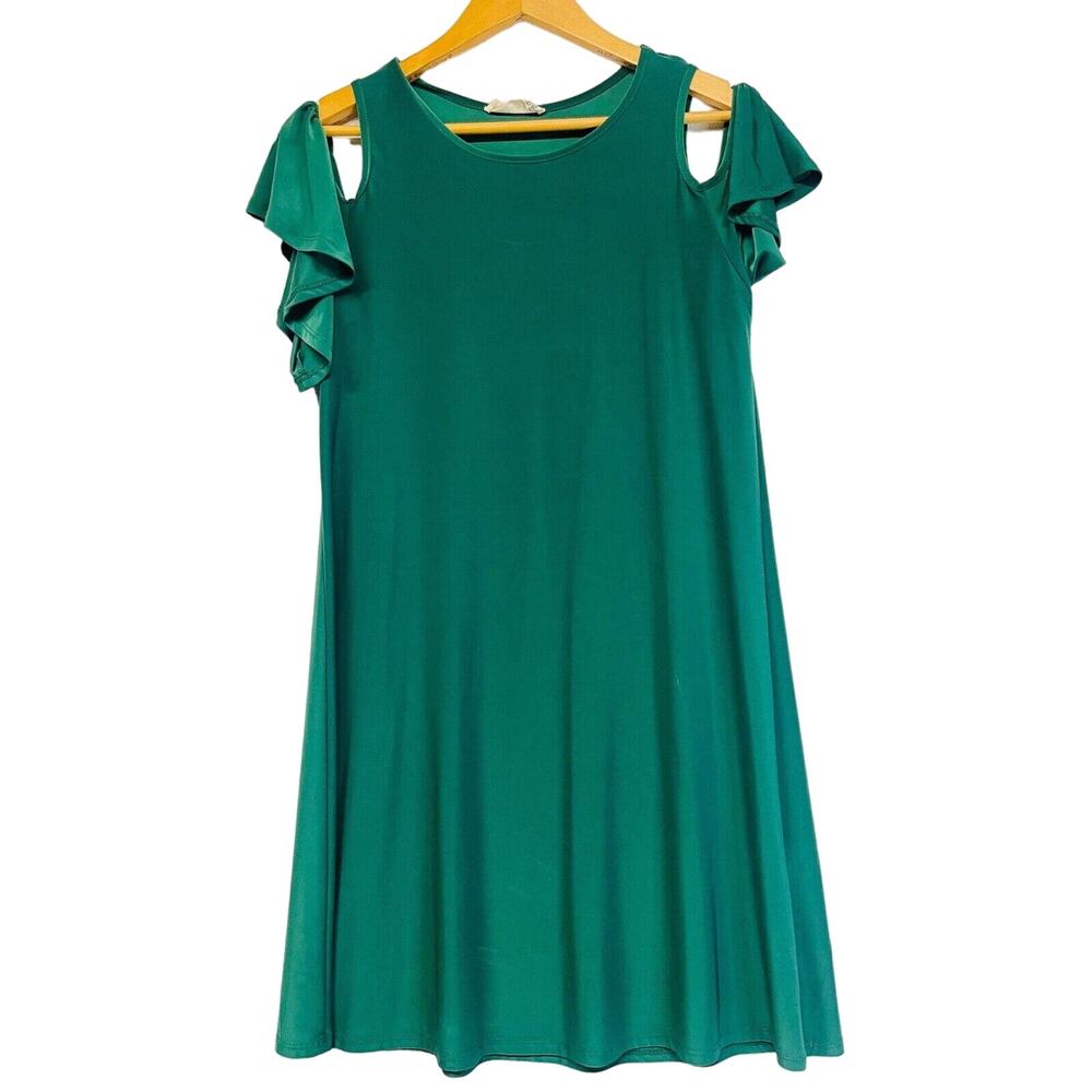 Blooms In The City Green Dress Dress Size Medium